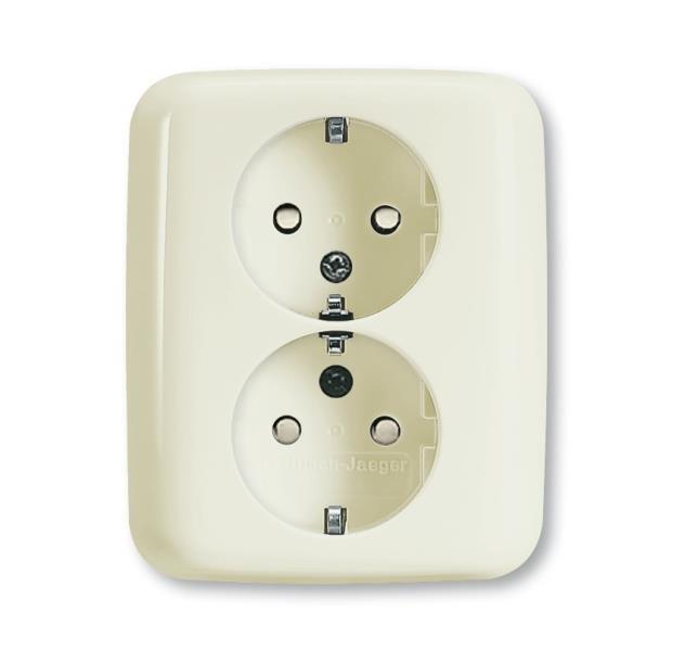 BUSCH-JAEGAR 2V INBOUW STOPCONTACT GEAARD image