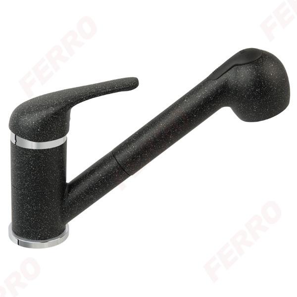 FERRO FREYA EENGATS MENGKRAAN PULL-OUT SPRAY ZWART image