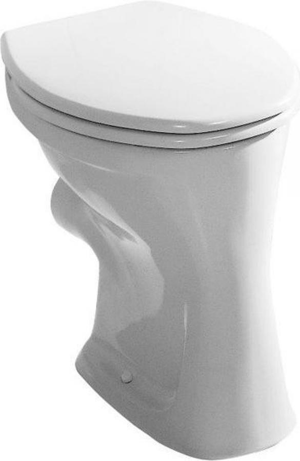 TOILETPOT/225910/VLAKSP ACHTER.UITL./WIT/ 2X2SCHR/DINO/JIKA image